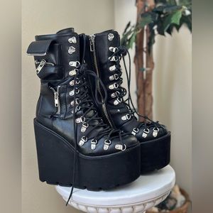 Current Mood Dolls Kill Platform Demonia Boots